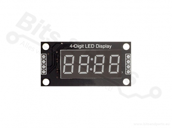 Digit display 4-digit 7-segment red clock TM1637 - 30x14mm